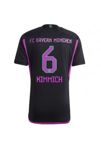 Bayern Munich Joshua Kimmich #6 Jalkapallovaatteet Vieraspaita 2023-24 Lyhythihainen